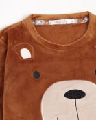 Pyjamas Velvet Bear Family brun