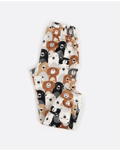Pyjamas Velvet Bear Family brun