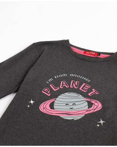 Pyjama Planet  gris