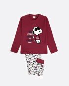 Pijama burdeos Snoopy