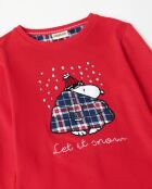 Pyjamas Let It Snow rouge