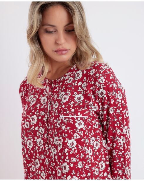 Robe de nuit Romantique rouge