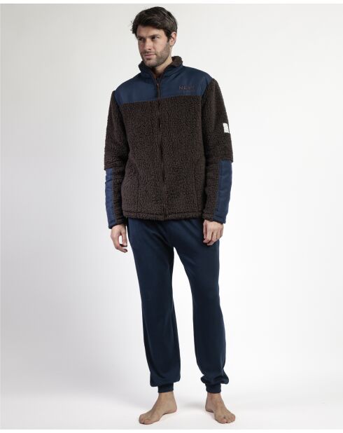 Veste chaude New Plan brune