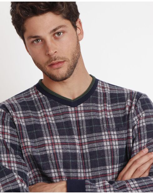 Marineblauwe pyjama Antonio Miro