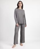Pyjama doux Home gris foncé