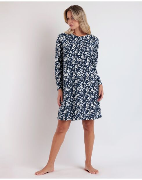 Robe de nuit Romantique bleu marine