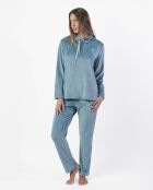 Pyjama en velours Luxury bleu