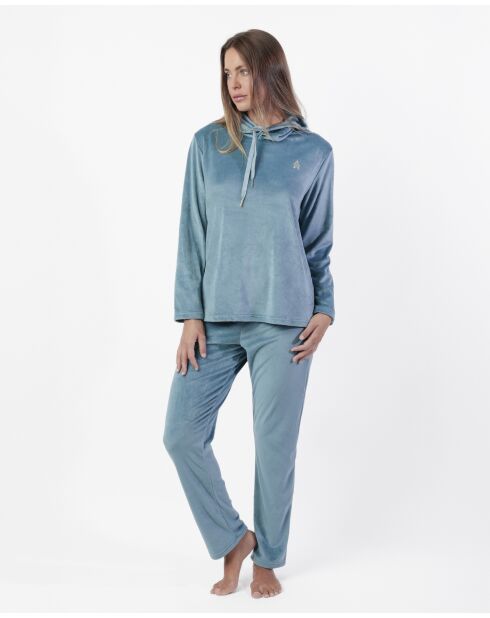 Pyjama en velours Luxury bleu