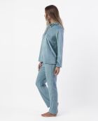 Pyjama en velours Luxury bleu