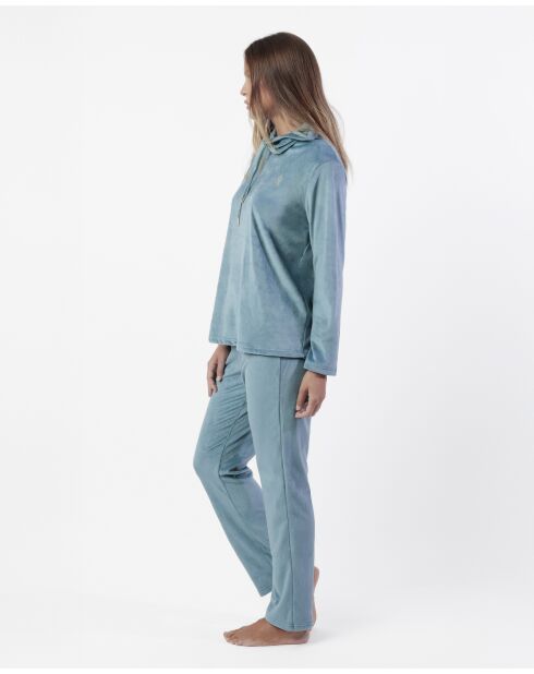 Pyjama en velours Luxury bleu
