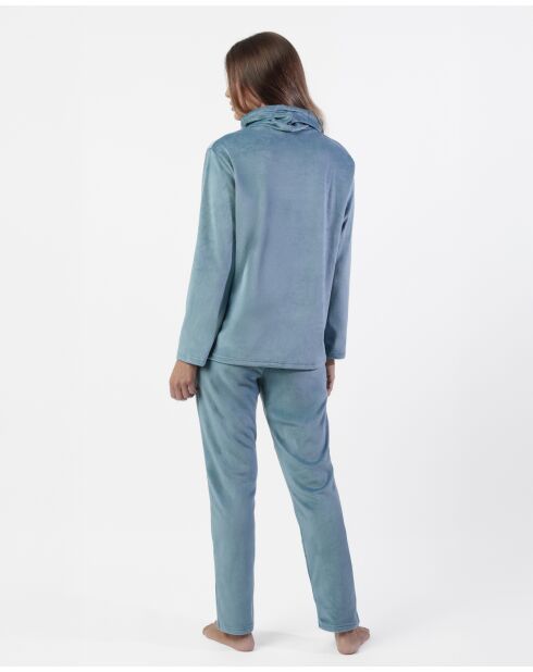 Pyjama en velours Luxury bleu
