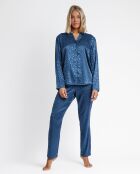 Pyjama en Satin léopard océan