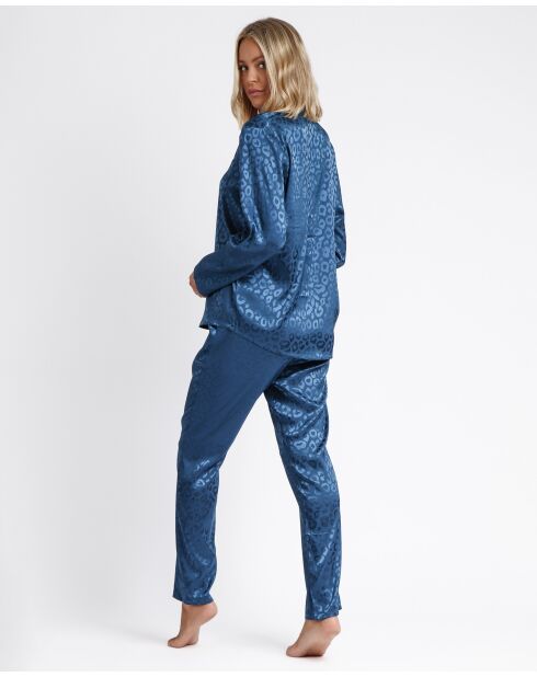 Pyjama en Satin léopard océan