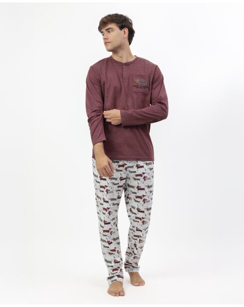 Pijama marrón Dog Home