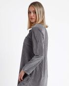 Robe de nuit Classic  rayures grise