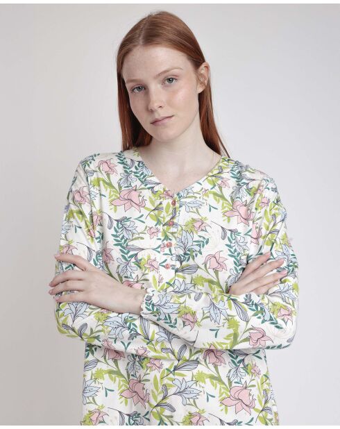 Robe de nuit Jardin d'Automne rose