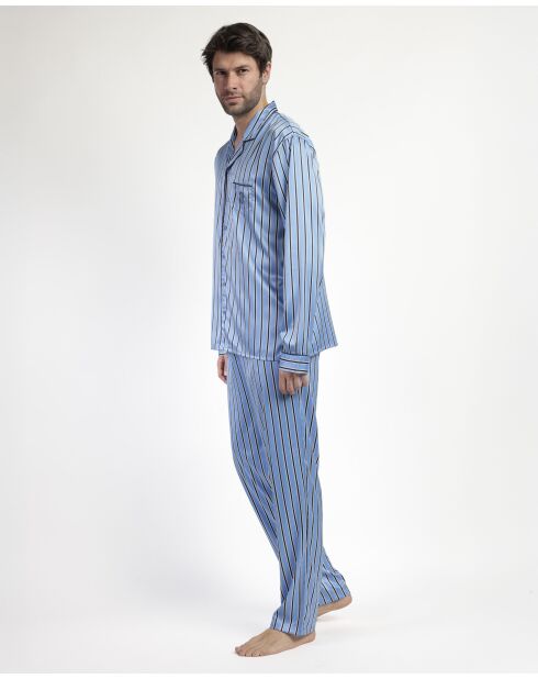 Blauwe satijnen pyjama van ADM Secret