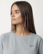 Pyjama côtelé ultra-doux Home bleu