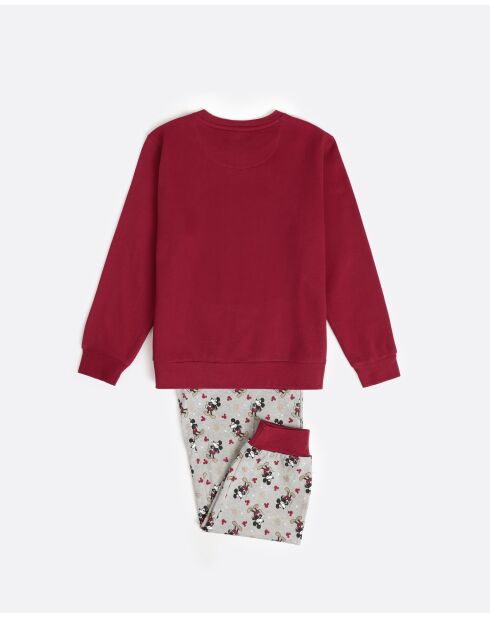 Pyjama Roi Mickey bordeaux