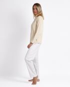 Pyjama en velours doux Pico beige