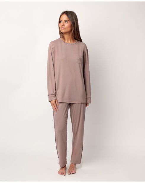 Pyjama en microfibre moka