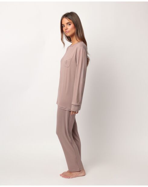 Pyjama en microfibre moka