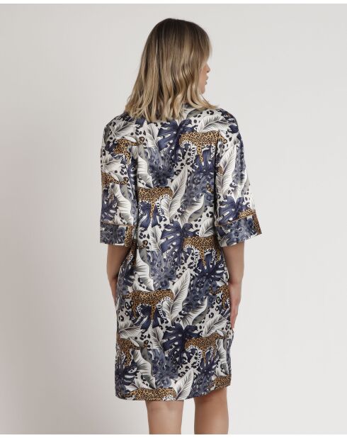 Robe de nuit de luxe léopard Luxury multicolore