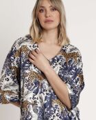 Robe de nuit de luxe léopard Luxury multicolore