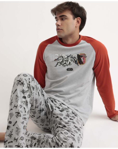Grijze Star Wars-pyjama