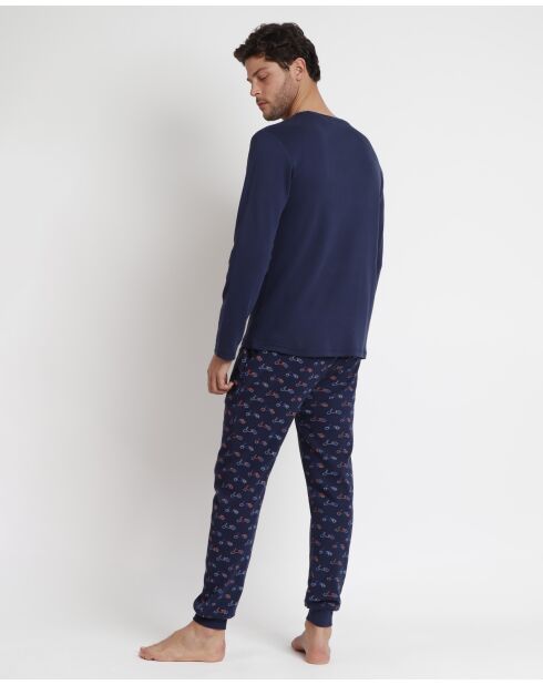 Pijama Vespa azul marino