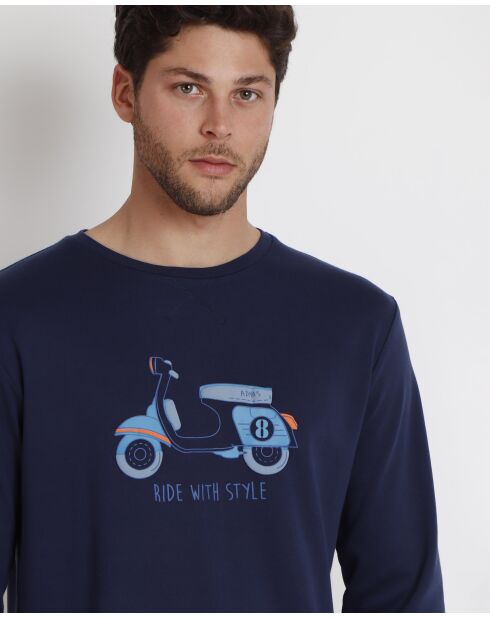 Pijama Vespa azul marino