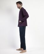 Magnífico pijama burdeos