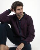 Magnífico pijama burdeos