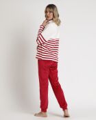 King Mickey Burgundy gestreifter Pyjama