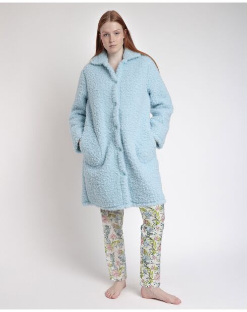 Veste chaude Autumn Garden bleue