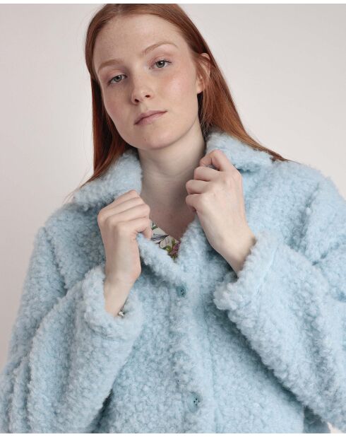 Veste chaude Autumn Garden bleue