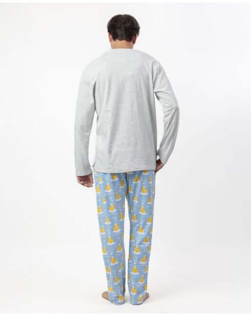 Grauer Schlafanzug Sweet Duckling