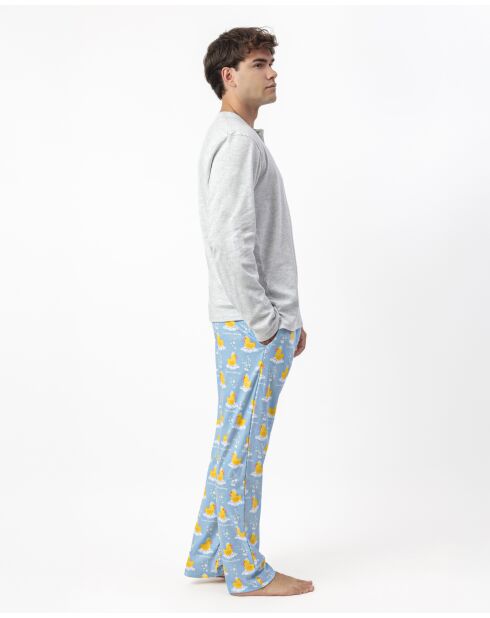 Grauer Schlafanzug Sweet Duckling