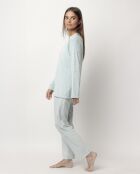 Pyjama en velours Classic vert d'eau