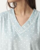 Pyjama en velours Classic vert d'eau