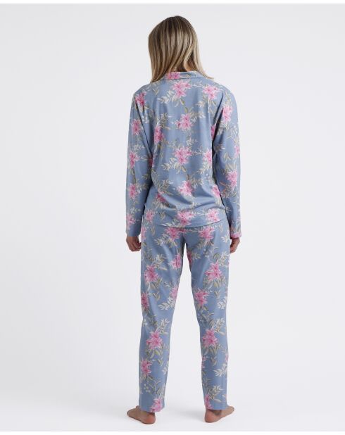 Pyjama Fleurs bleu