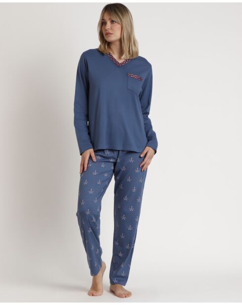 Pyjama Let's Get Lost bleu