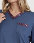 Pyjama Let's Get Lost bleu