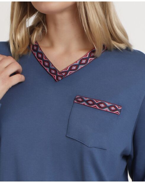 Pyjama Let's Get Lost bleu