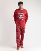 Pyjama Stitch rouge