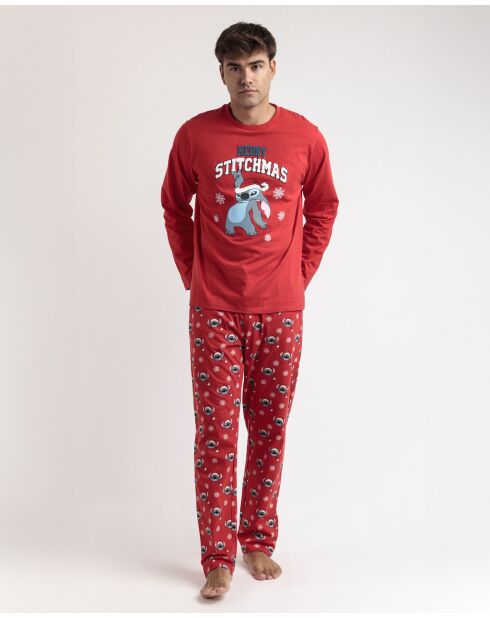 Pyjama Stitch rouge