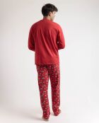 Pyjama Stitch rouge