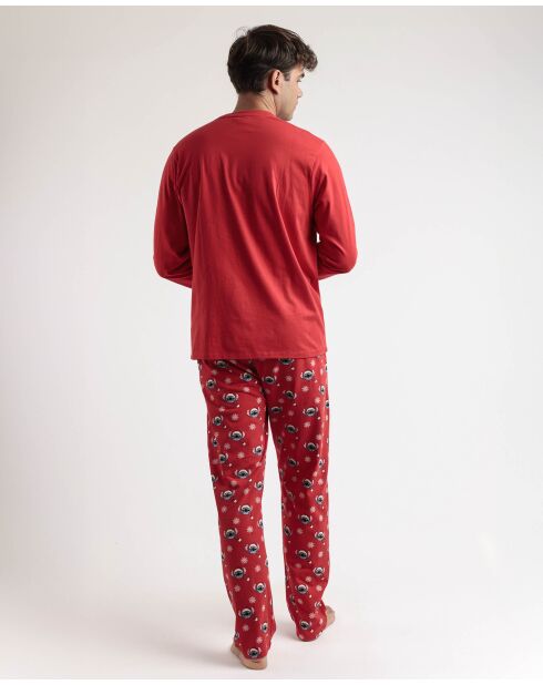 Pyjama Stitch rouge