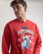 Pyjama Stitch rouge