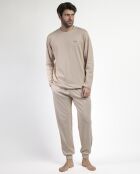 Pijama acanalado ultrasuaves Home Camel